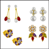 Set of four pair earrings - JPOCT-024 - Click here to View more details about this Product
